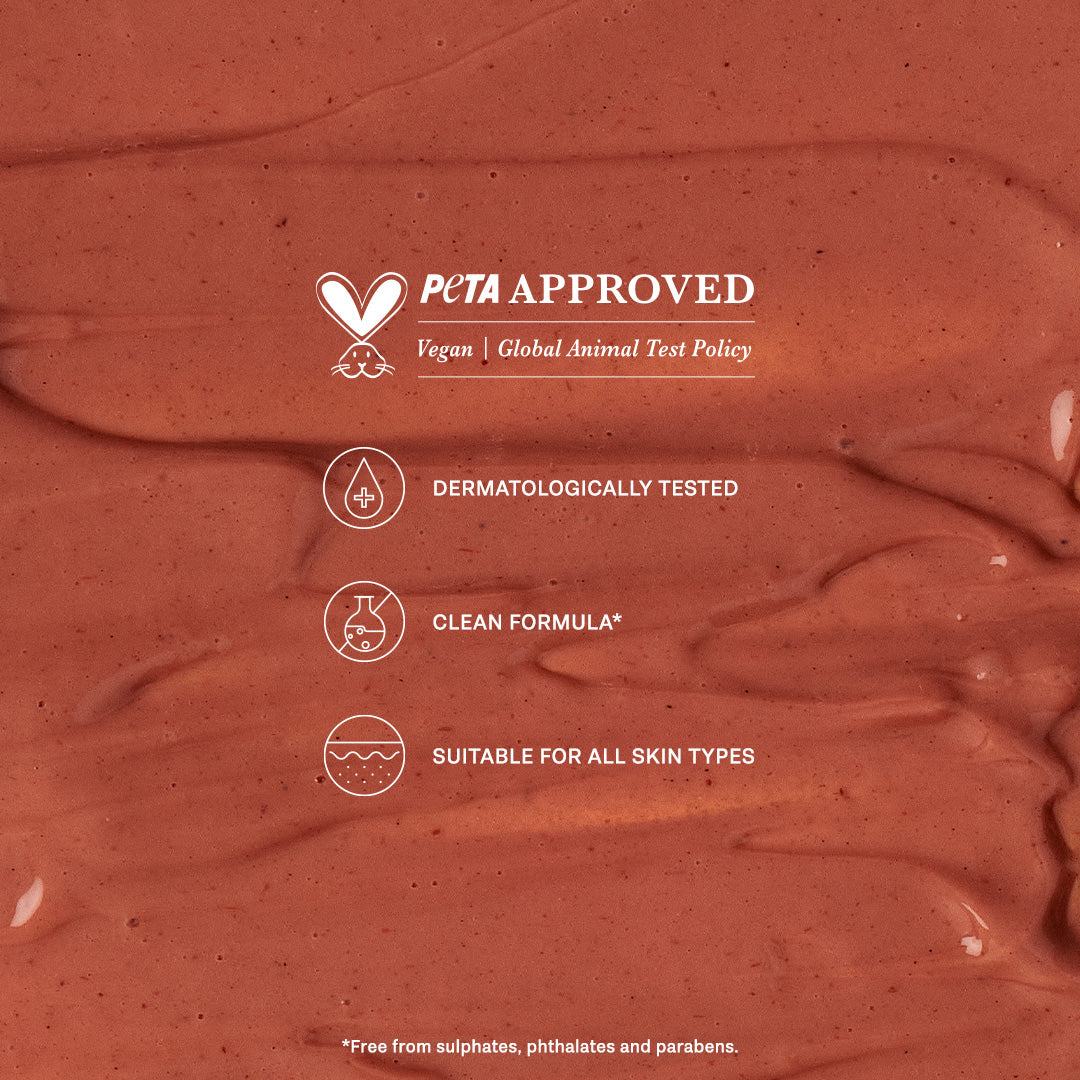 Dermatologically tested clay mask for all skin types