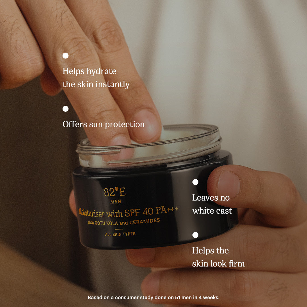 Moisturiser with SPF 40 PA+++