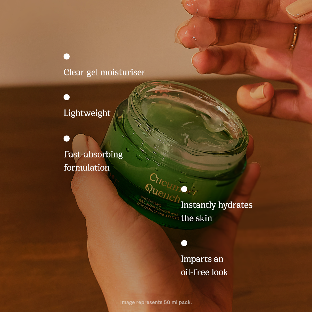 Cucumber Quench Oil-Free Gel Moisturiser [Vegan] Online | 82°E by
