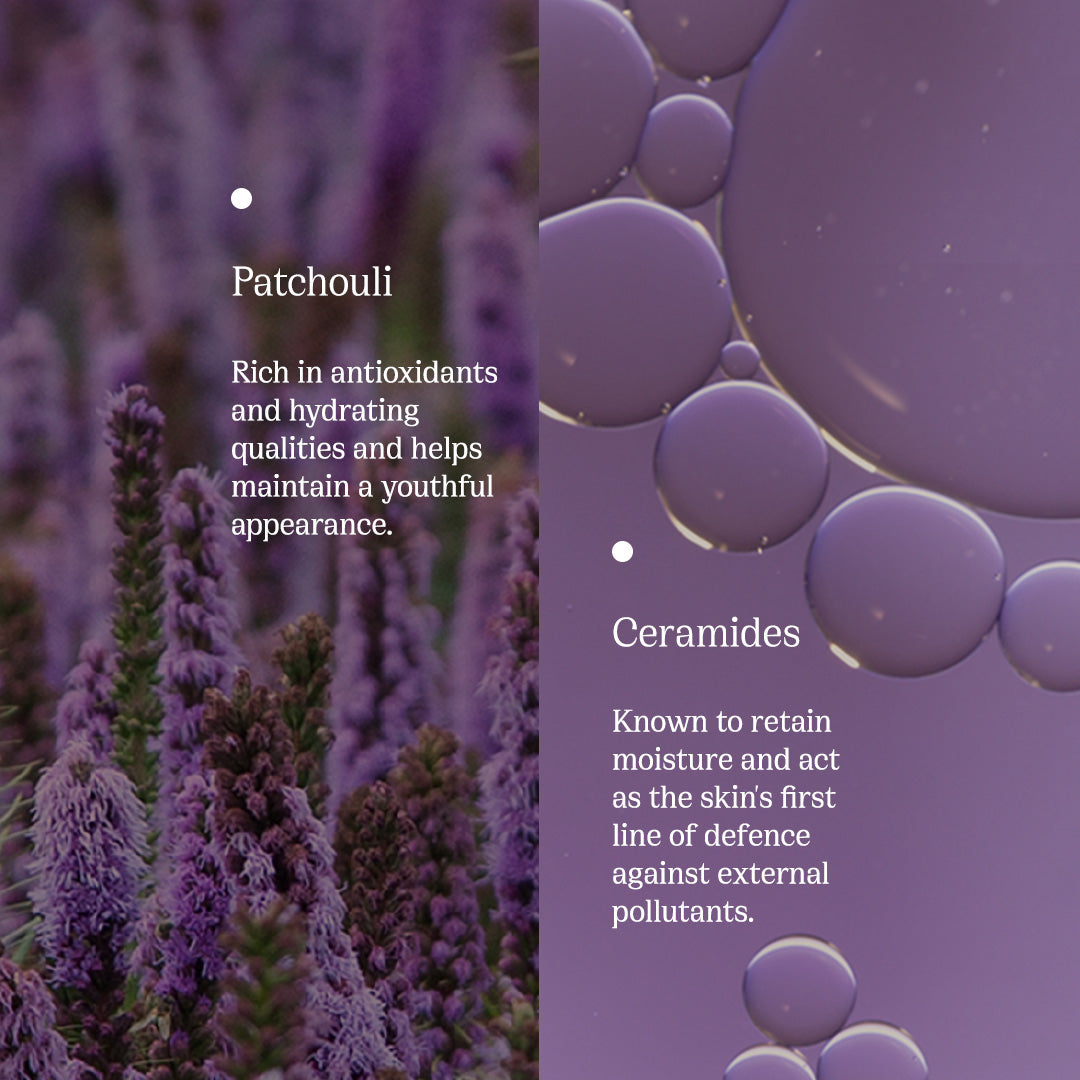 Key ingredients of Patchouli Glow spf sunscreen #size_all